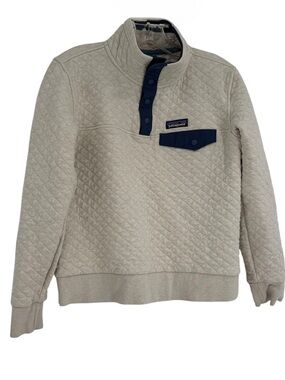 Patagonia Snap-T Womens S Quilted pullover organic cotton sweater Pullover